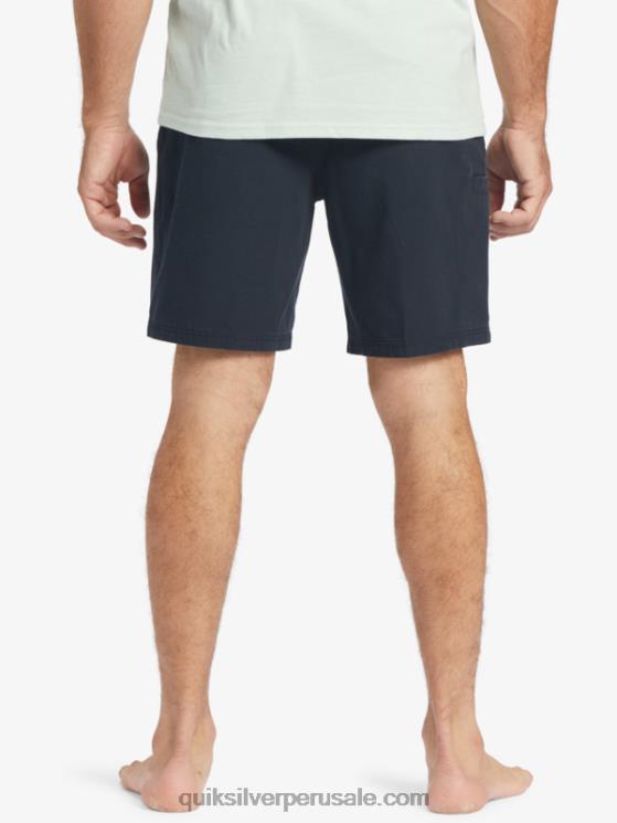 Quiksilver N8LNT256 hombres negro shorts waterman last light elastizados 19