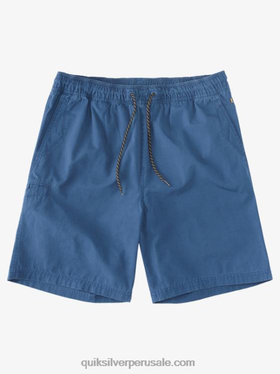 Quiksilver N8LNT257 hombres alférez azul shorts waterman last light elastizados 19