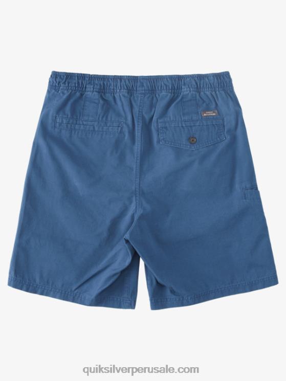 Quiksilver N8LNT257 hombres alférez azul shorts waterman last light elastizados 19