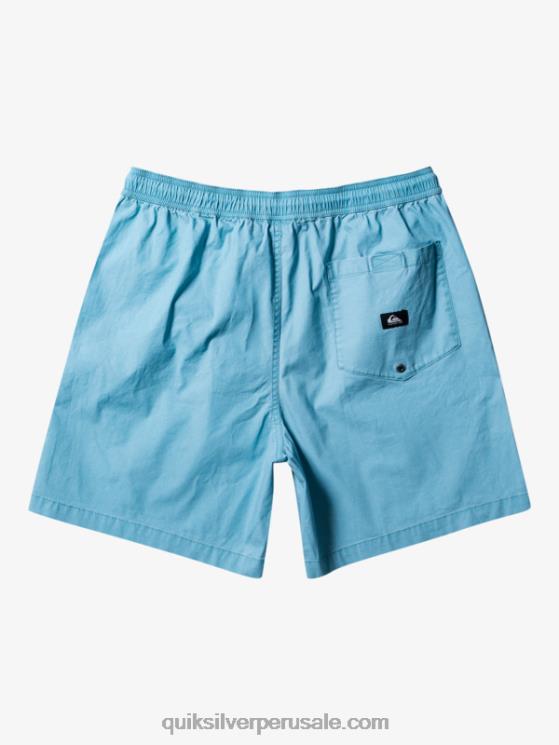 Quiksilver N8LNT319 hombres camafeo azul shorts elásticos taxer