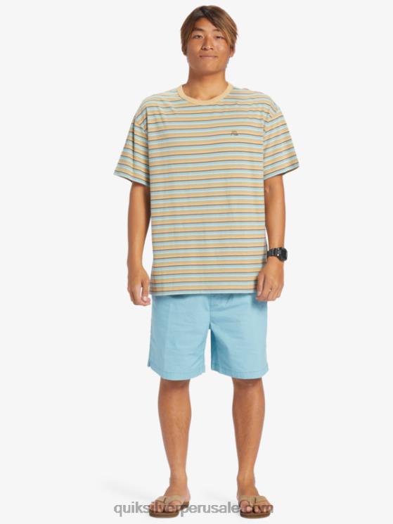 Quiksilver N8LNT319 hombres camafeo azul shorts elásticos taxer