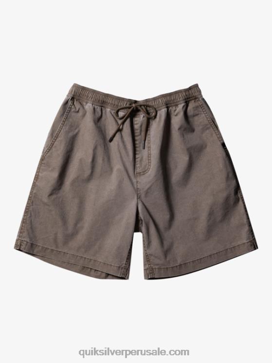 Quiksilver N8LNT322 hombres chispas de chocolate shorts elásticos taxer