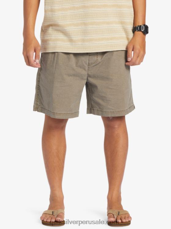 Quiksilver N8LNT322 hombres chispas de chocolate shorts elásticos taxer