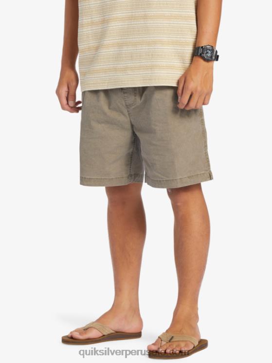Quiksilver N8LNT322 hombres chispas de chocolate shorts elásticos taxer
