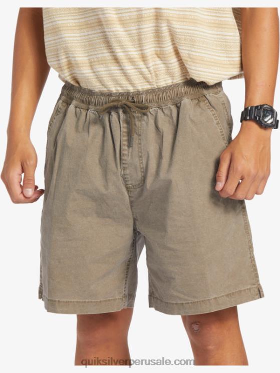 Quiksilver N8LNT322 hombres chispas de chocolate shorts elásticos taxer