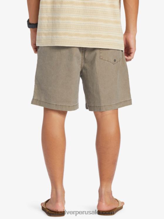 Quiksilver N8LNT322 hombres chispas de chocolate shorts elásticos taxer