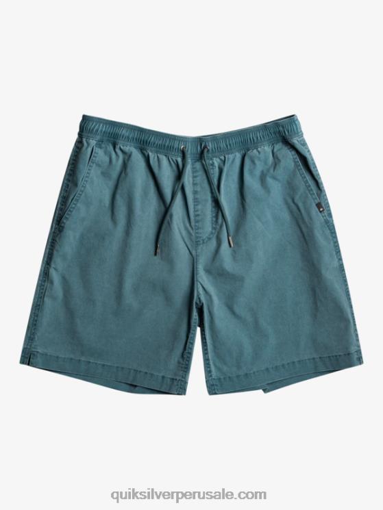Quiksilver N8LNT323 hombres azul marino medianoche shorts elásticos taxer