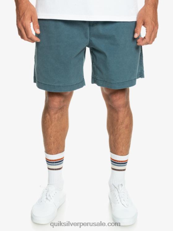 Quiksilver N8LNT323 hombres azul marino medianoche shorts elásticos taxer