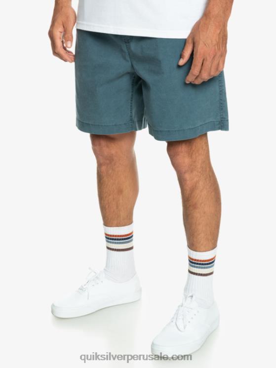 Quiksilver N8LNT323 hombres azul marino medianoche shorts elásticos taxer