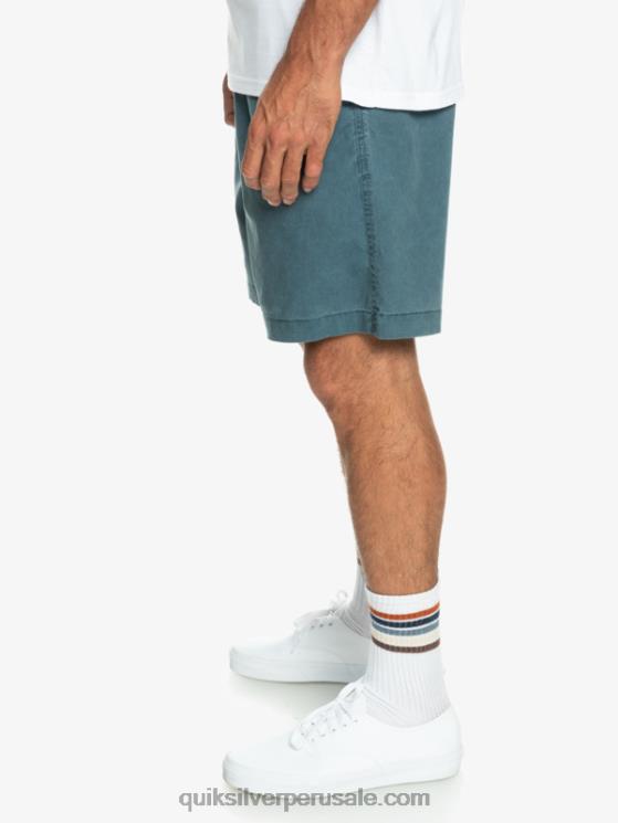 Quiksilver N8LNT323 hombres azul marino medianoche shorts elásticos taxer