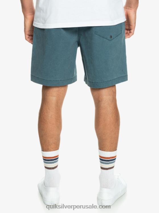 Quiksilver N8LNT323 hombres azul marino medianoche shorts elásticos taxer