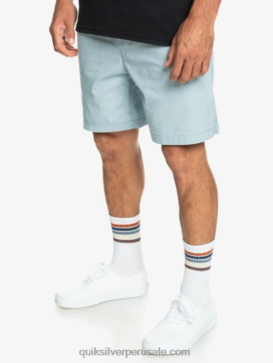 Quiksilver N8LNT324 hombres azul celeste shorts elásticos taxer