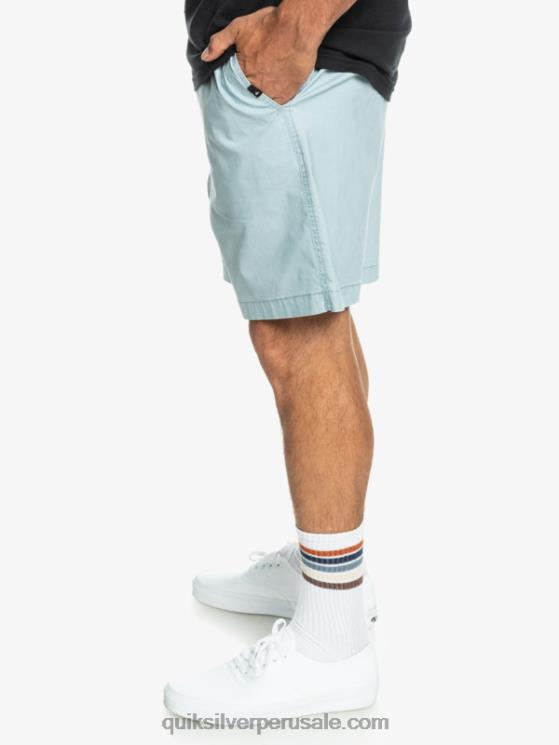Quiksilver N8LNT324 hombres azul celeste shorts elásticos taxer