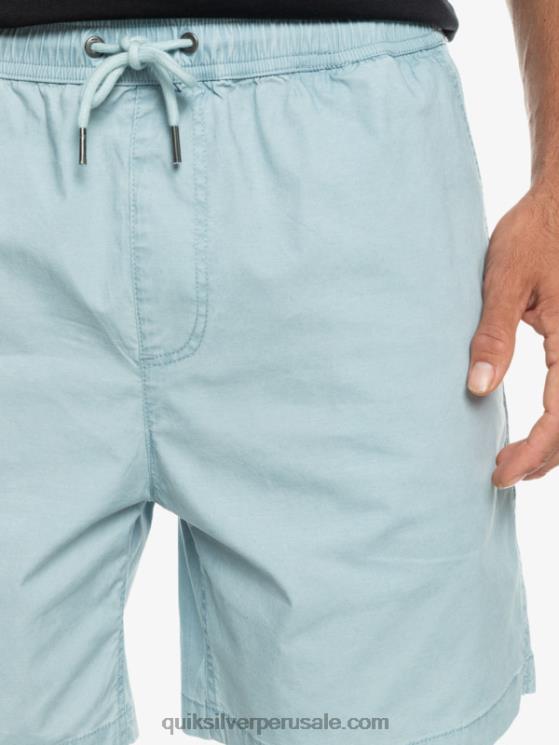 Quiksilver N8LNT324 hombres azul celeste shorts elásticos taxer