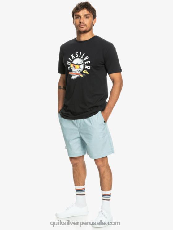 Quiksilver N8LNT324 hombres azul celeste shorts elásticos taxer