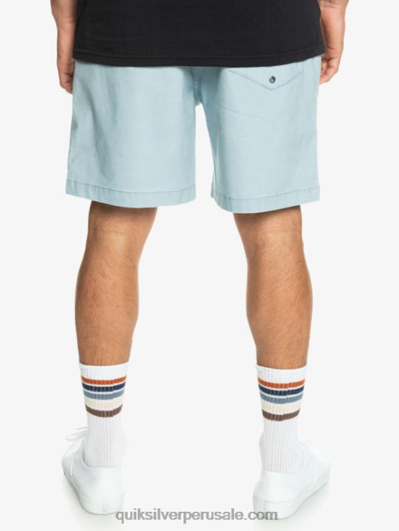 Quiksilver N8LNT324 hombres azul celeste shorts elásticos taxer