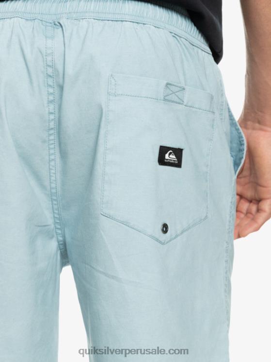 Quiksilver N8LNT324 hombres azul celeste shorts elásticos taxer