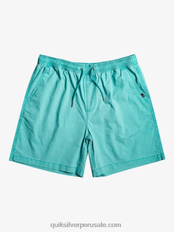 Quiksilver N8LNT325 hombres azul bretaña shorts elásticos taxer