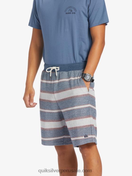 Quiksilver N8LNT326 hombres gran otway de la marina de medianoche grandes pantalones cortos de chándal otway