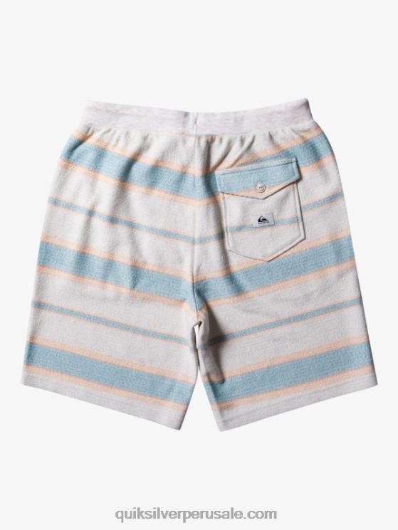 Quiksilver N8LNT328 hombres camafeo azul gran otway grandes pantalones cortos de chándal otway