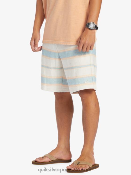 Quiksilver N8LNT328 hombres camafeo azul gran otway grandes pantalones cortos de chándal otway