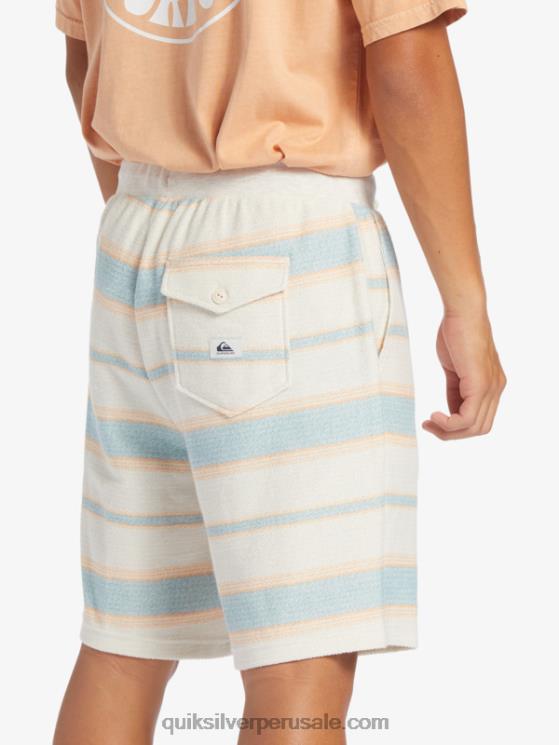 Quiksilver N8LNT328 hombres camafeo azul gran otway grandes pantalones cortos de chándal otway