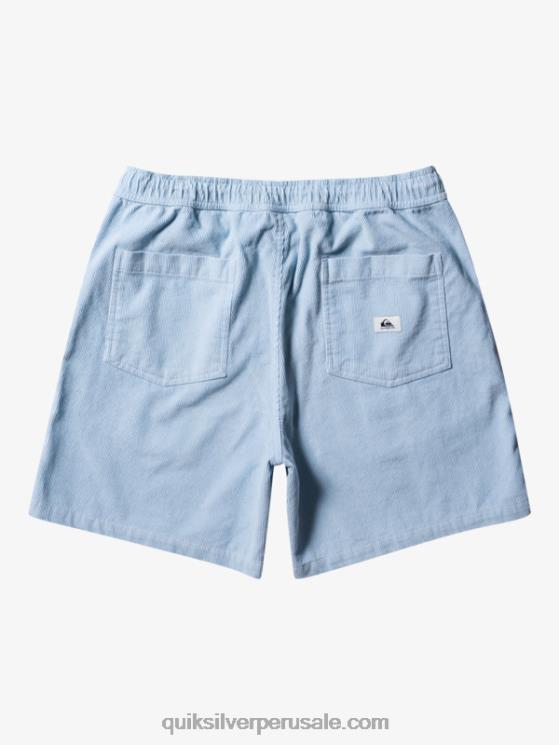 Quiksilver N8LNT361 hombres azul celeste shorts de pana taxer
