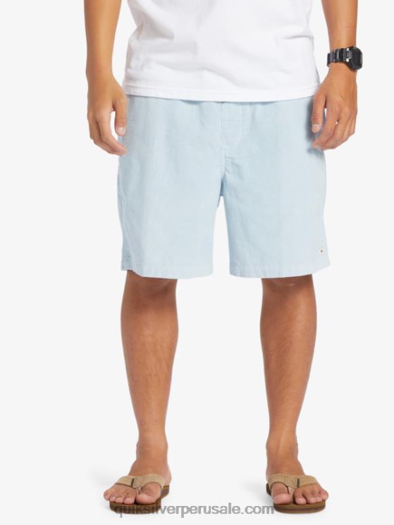 Quiksilver N8LNT361 hombres azul celeste shorts de pana taxer