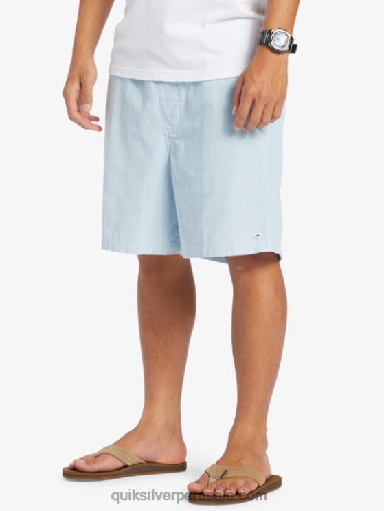 Quiksilver N8LNT361 hombres azul celeste shorts de pana taxer