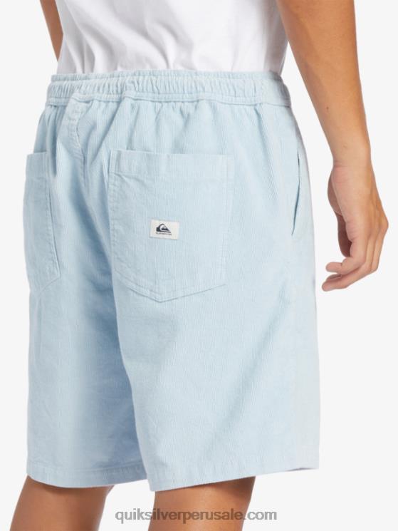 Quiksilver N8LNT361 hombres azul celeste shorts de pana taxer