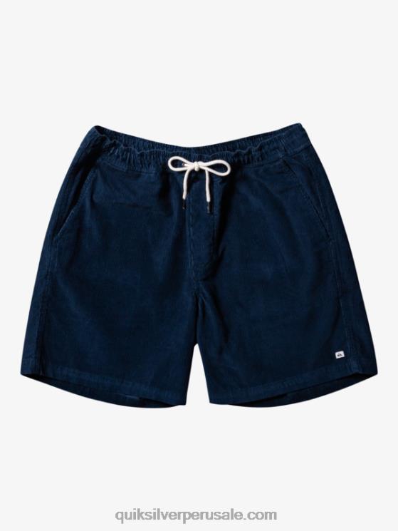 Quiksilver N8LNT362 hombres azul marino medianoche shorts de pana taxer