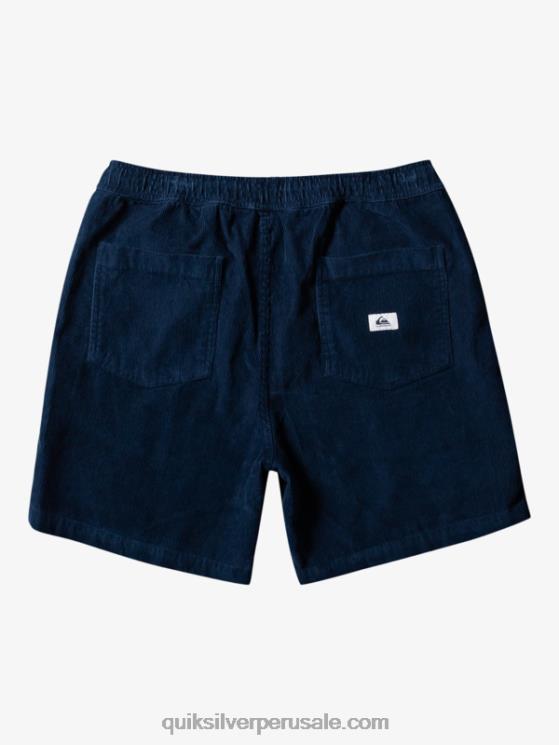 Quiksilver N8LNT362 hombres azul marino medianoche shorts de pana taxer