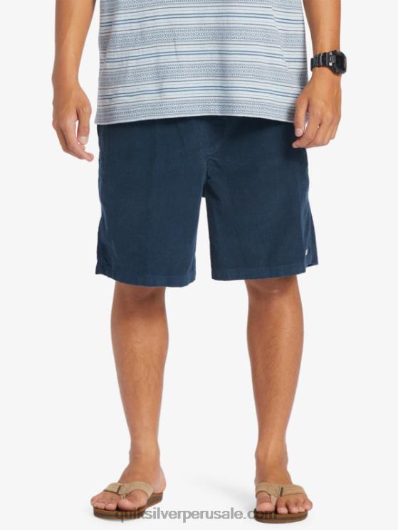 Quiksilver N8LNT362 hombres azul marino medianoche shorts de pana taxer