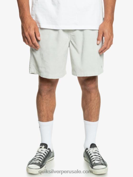 Quiksilver N8LNT363 hombres gris violeta shorts de pana taxer