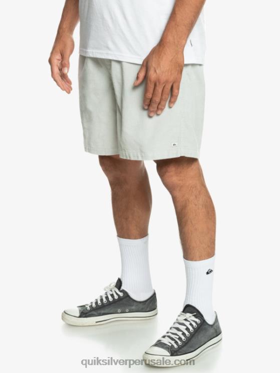 Quiksilver N8LNT363 hombres gris violeta shorts de pana taxer