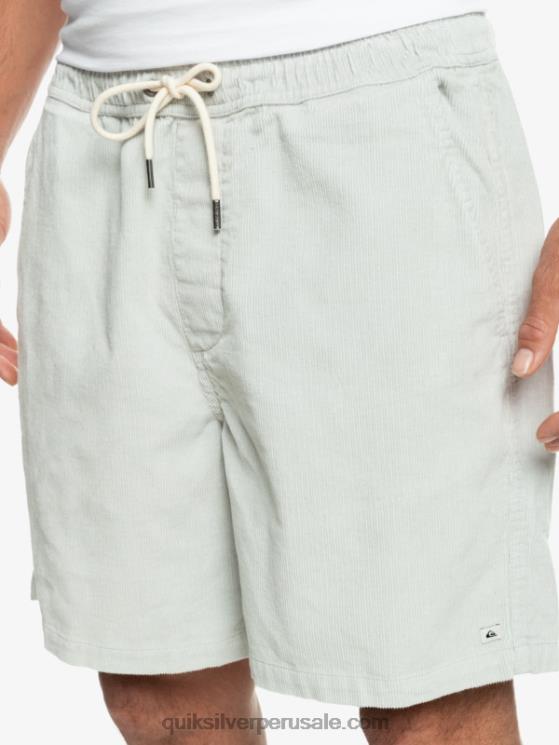 Quiksilver N8LNT363 hombres gris violeta shorts de pana taxer