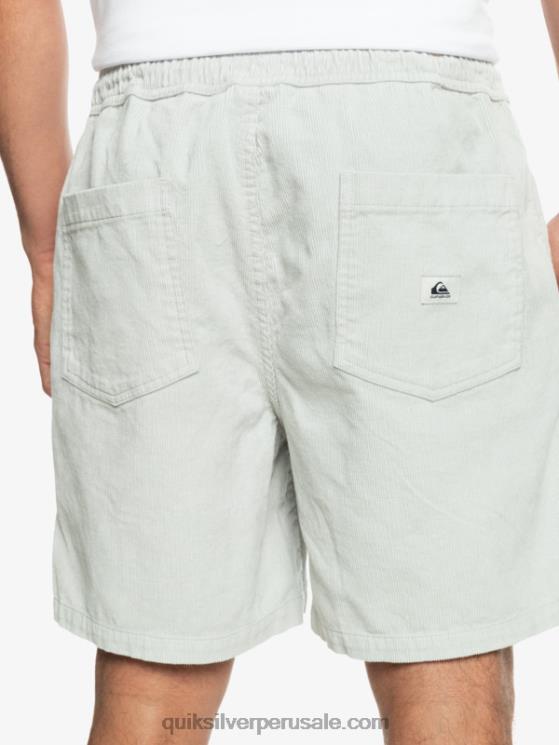 Quiksilver N8LNT363 hombres gris violeta shorts de pana taxer