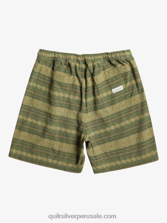 Quiksilver N8LNT422 hombres trébol de cuatro hojas taxer jacquar pantalones cortos taxer en jacquard