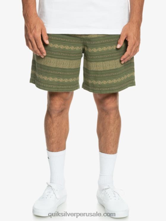 Quiksilver N8LNT422 hombres trébol de cuatro hojas taxer jacquar pantalones cortos taxer en jacquard
