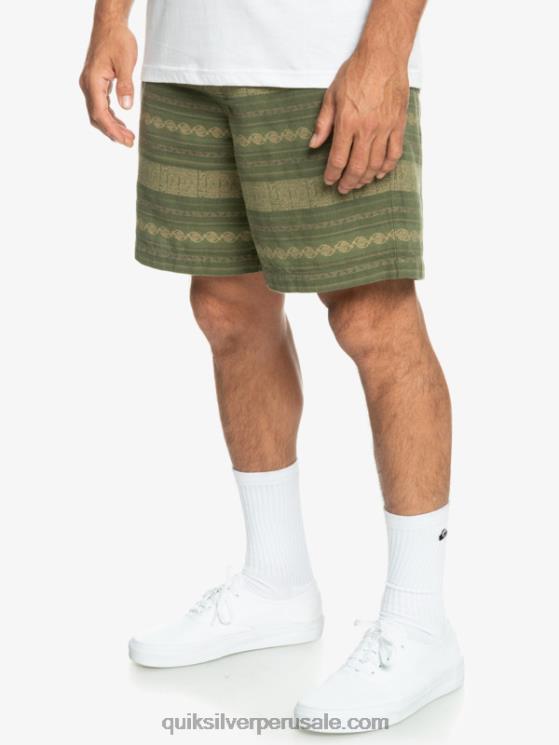 Quiksilver N8LNT422 hombres trébol de cuatro hojas taxer jacquar pantalones cortos taxer en jacquard