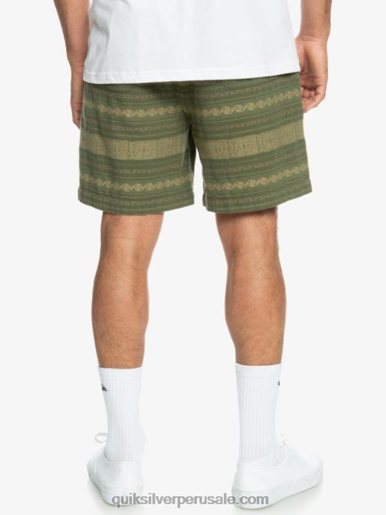 Quiksilver N8LNT422 hombres trébol de cuatro hojas taxer jacquar pantalones cortos taxer en jacquard