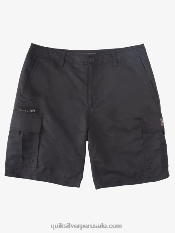 Quiksilver N8LNT785 hombres negro Pantalones cortos Waterman Maldive Atoll Cargo 20