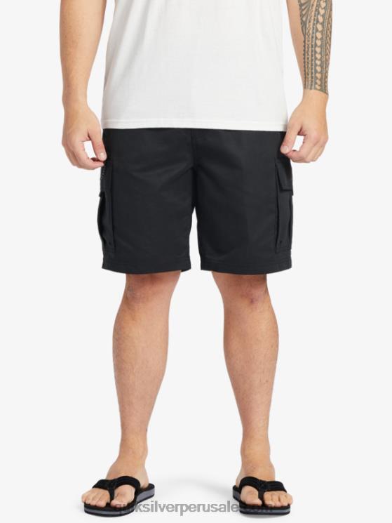 Quiksilver N8LNT785 hombres negro Pantalones cortos Waterman Maldive Atoll Cargo 20
