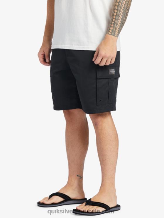 Quiksilver N8LNT785 hombres negro Pantalones cortos Waterman Maldive Atoll Cargo 20