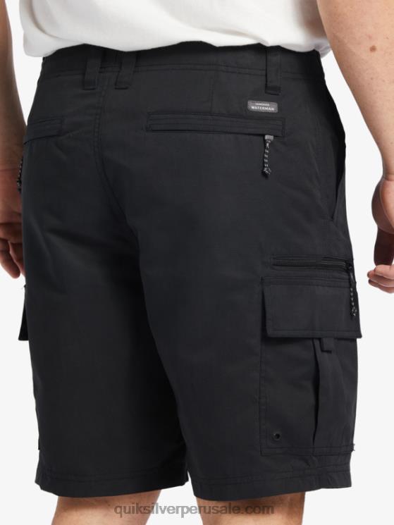 Quiksilver N8LNT785 hombres negro Pantalones cortos Waterman Maldive Atoll Cargo 20