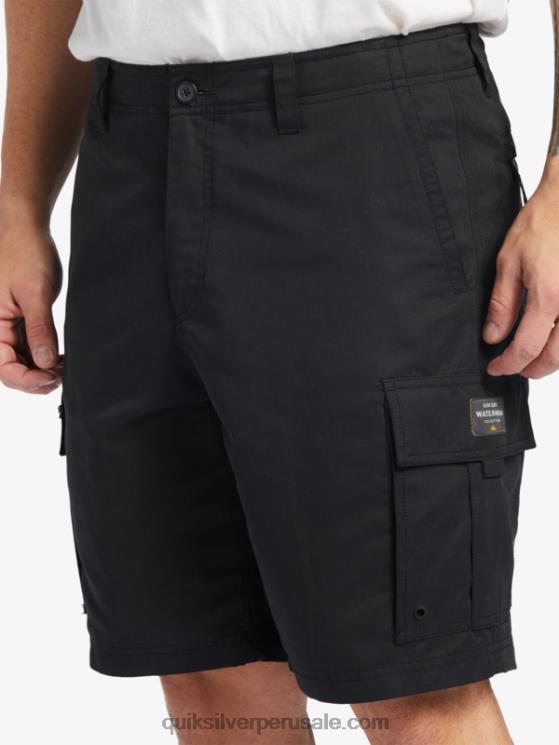 Quiksilver N8LNT785 hombres negro Pantalones cortos Waterman Maldive Atoll Cargo 20