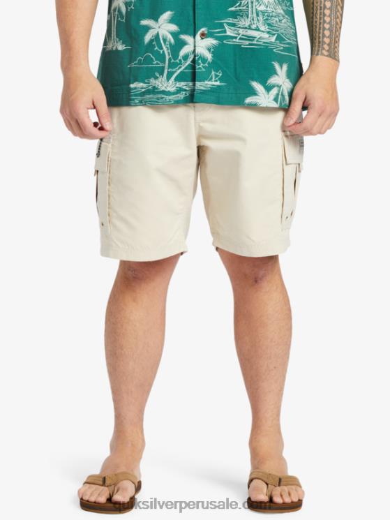 Quiksilver N8LNT786 hombres arroz integral Pantalones cortos Waterman Maldive Atoll Cargo 20