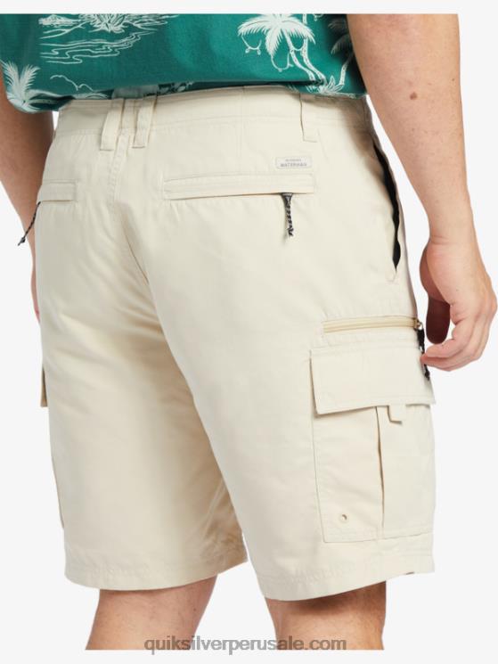 Quiksilver N8LNT786 hombres arroz integral Pantalones cortos Waterman Maldive Atoll Cargo 20