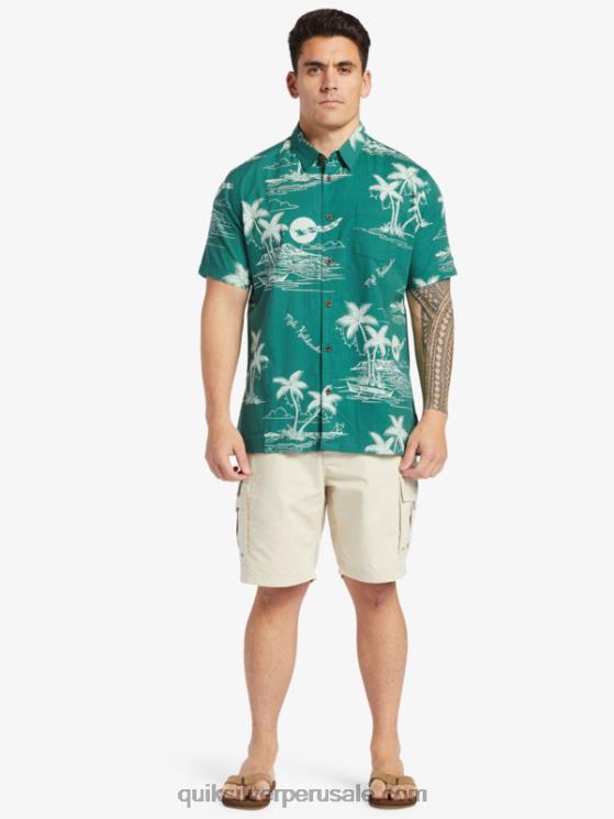 Quiksilver N8LNT786 hombres arroz integral Pantalones cortos Waterman Maldive Atoll Cargo 20