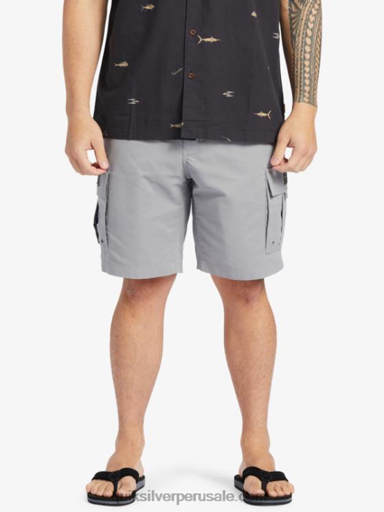 Quiksilver N8LNT788 hombres piel de tiburon Pantalones cortos Waterman Maldive Atoll Cargo 20